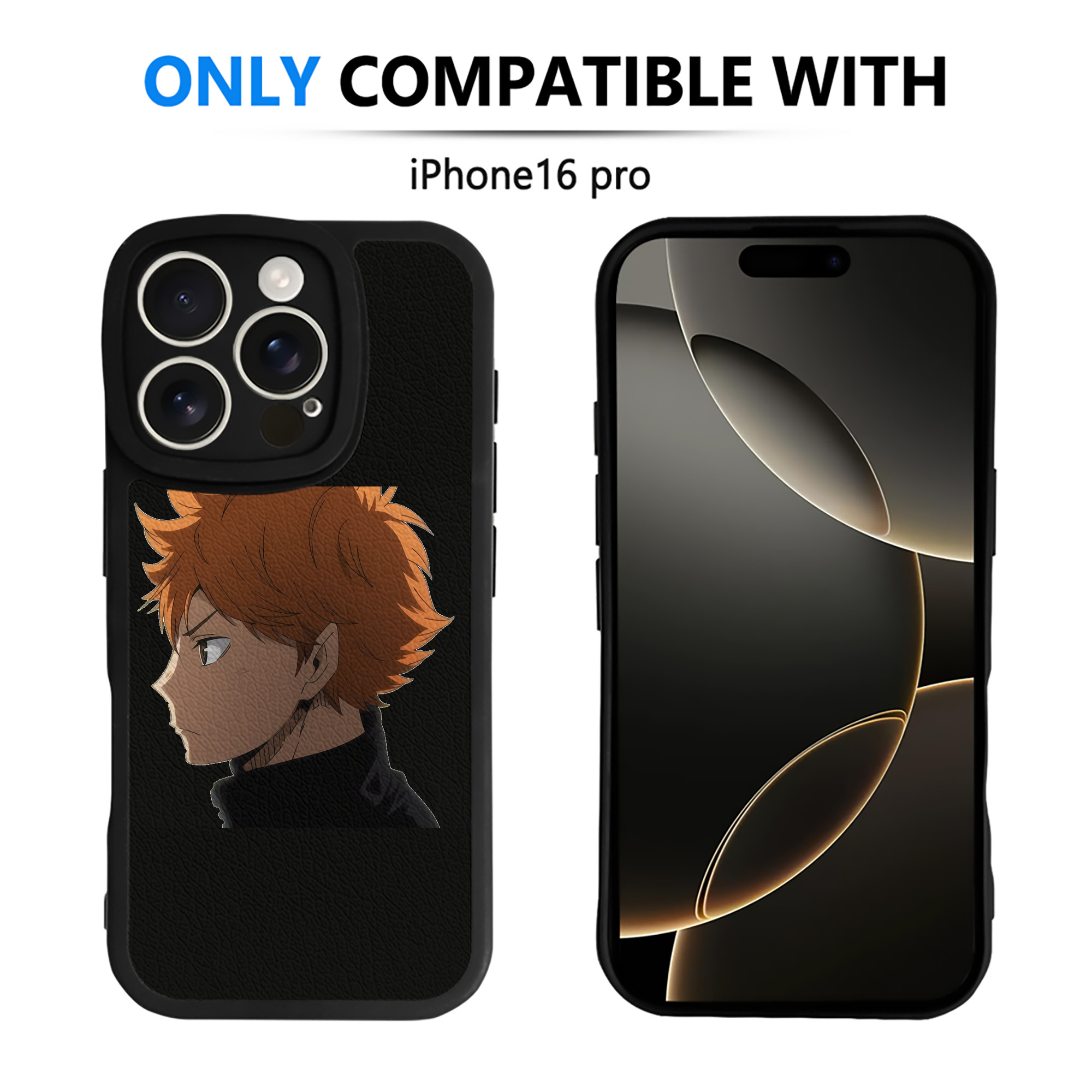 （画像用） ハイキュー!! Haikyu!! 【iPhone 16シリーズ対応】シリコンスマホケース（レザー調） 材質：シリコン